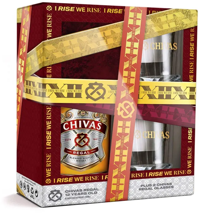 VISKI CHIVAS REGAL 12GOD 0.7L + 2 ČAŠE PERNOD RICARD CHIVAS REGAL