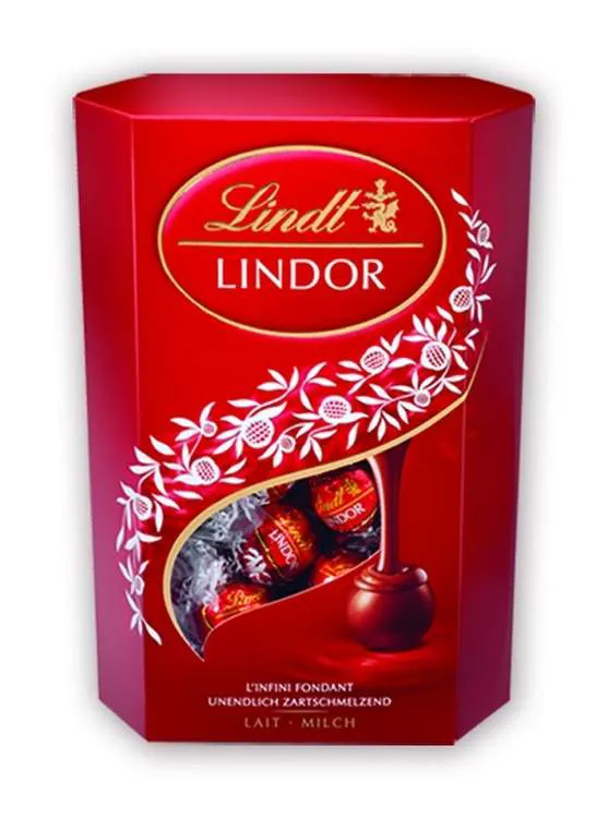 Bombonjera Cornet Milk Lindor 200g Lindt