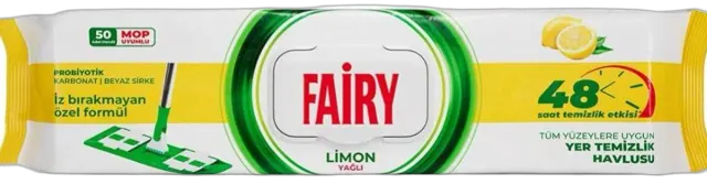 Vlazne maramice 50/1 za pod FAIRY Lemon 50 kom FAIRY