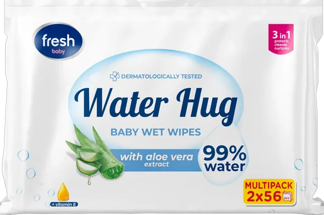 Fresh baby 99%voda vlaž. maramice 2x56/1 Baby fresh