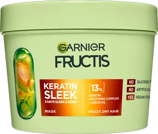 GARNIER FRUCTIS KER. SLEEK maska 370ml