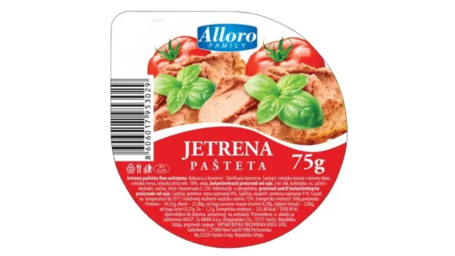 PASTETA JETRENA ALLORO 75G ALLORO