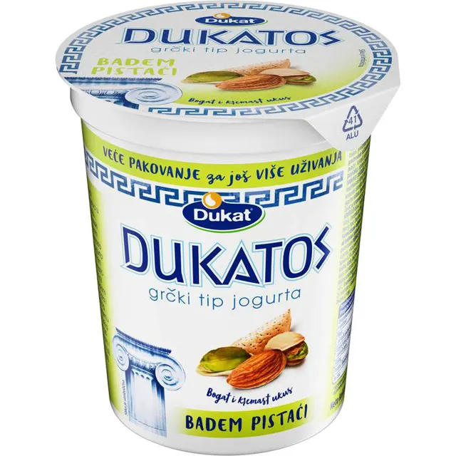 Vocni jogurt badem pistaci Dukatos 400g Dukat