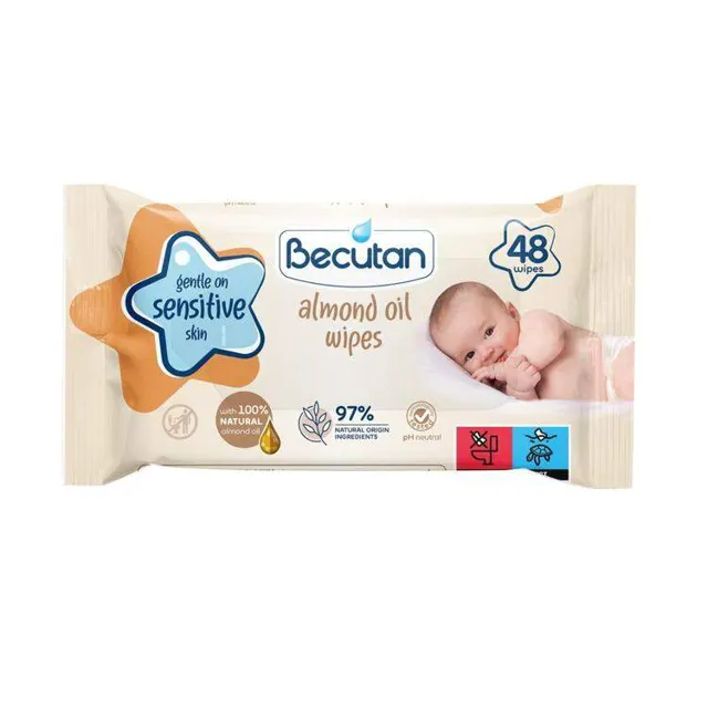 Becutan vlažne maramice badem 48/1 Becutan