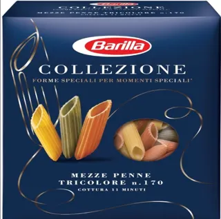 TESTENINA MEZZE PENNE TRI COLORE 500GR BARILLA