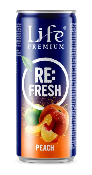 Sok gazirani breskva Life 0,33l can