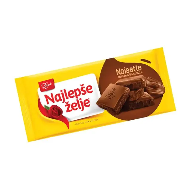 Cokolada noisette Najlepse zelje 180g Najlepse zelje