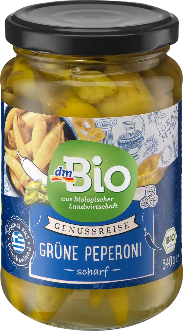 dmBio zelene ljute feferone 340g dmBio