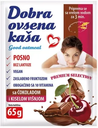 KASA OVSENA DOBRA COKOLADA VISNJA 65G