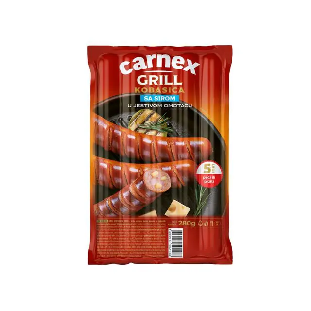 Carnex Grill kobasica sa sirom 280g CARNEX