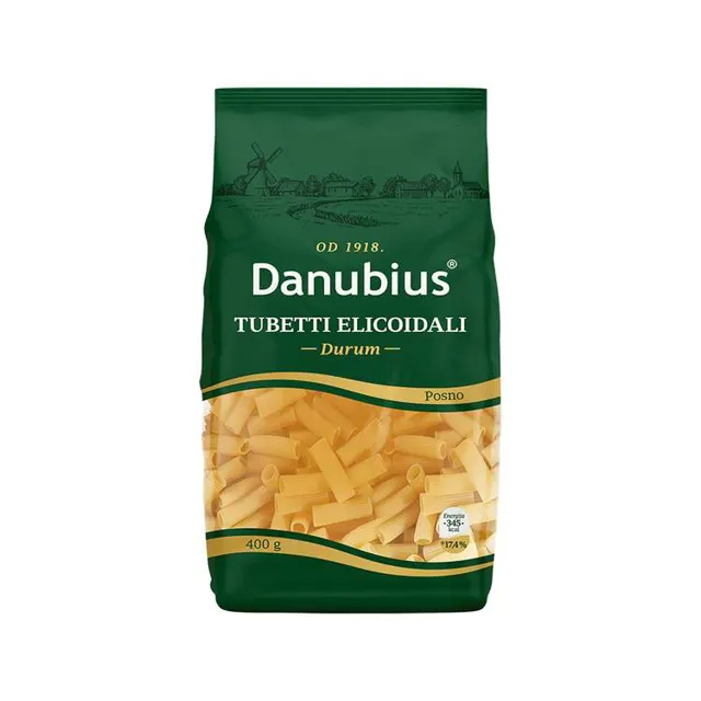 Testenina Tubetti Danubius 400g Danubius