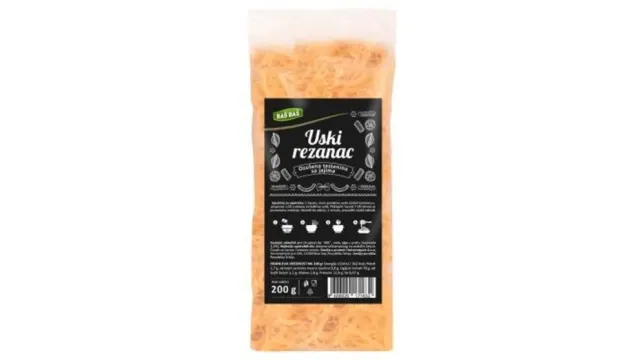 TESTENINA USKI REZANAC SA JAJIMA BAŠ BAŠ 200G BAS BAS