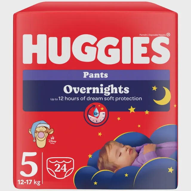 PELENE HUGGIES PANTS NOĆNE 17KOM VEL 5 (12-17KG) HUGGIES