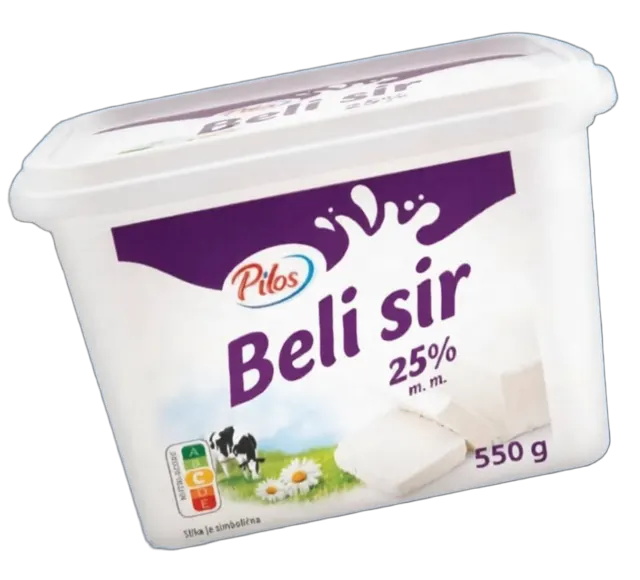 Beli sir 25% (OM500g) MK6 550g Pilos