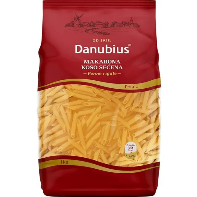 TESTENINA PENNE RIGATE D 1kg DANUBIUS DD DANUBIUS