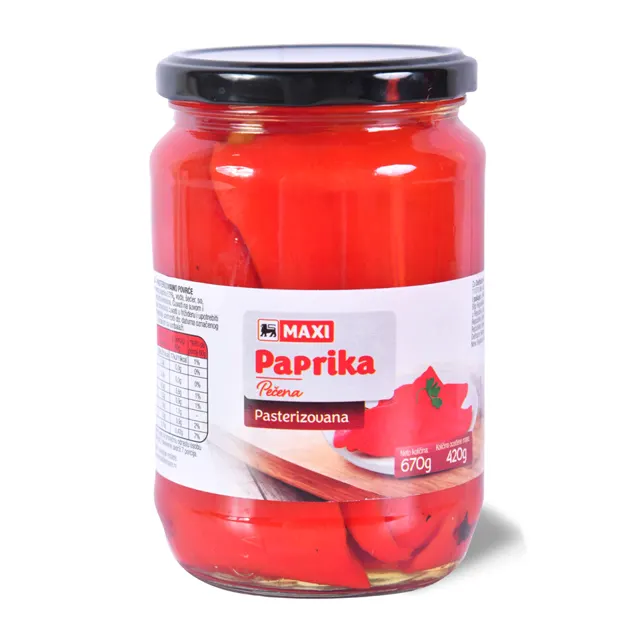 Pecena paprika Maxi 670g Maxi