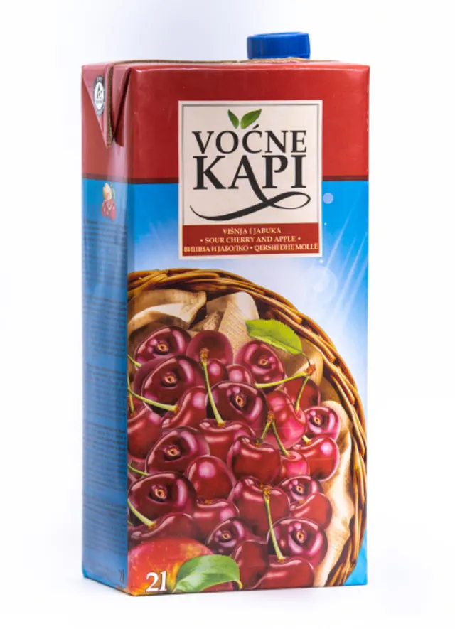 SOK NEGAZIRANI VOCNE KAPI VISNJA 2l NECTAR SOKOVI