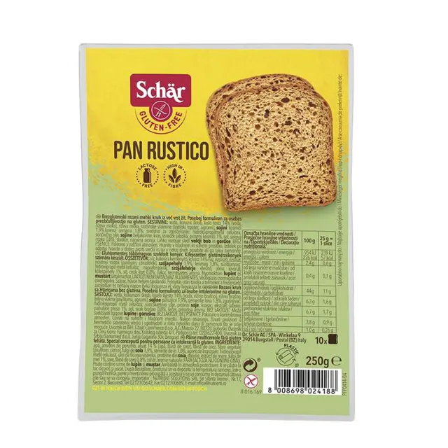 Hleb Pan Rustico Schar 250g Schar