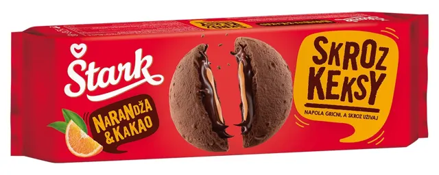 Keks duofil.kakao i narandza Stark 140g Stark