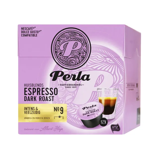 Kafa DG Espr.Dark roast Perla UTZ 12caps Perla