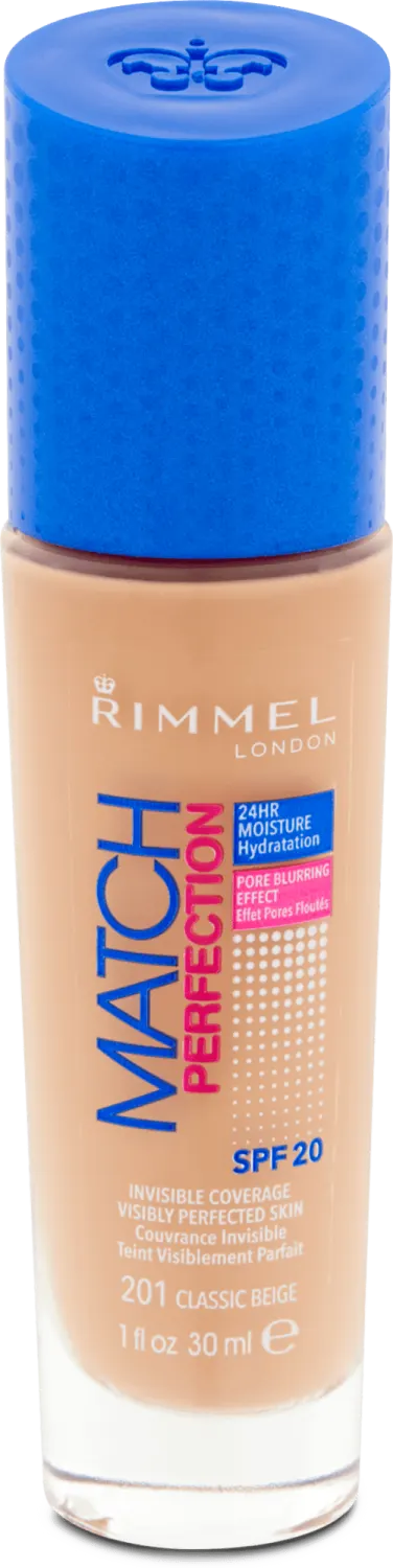 RIMMEL tečni puder Match Perfection 201 RIMMEL LONDON