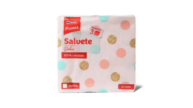 Salvete Dekor 1 Premia/Maxi 3sl 33/20 Maxi