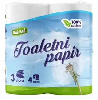 TOALETNI PAPIR 3SL BAŠ BAŠ 4/1