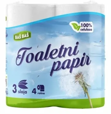 TOALETNI PAPIR 3SL BAŠ BAŠ 4/1 BAS BAS