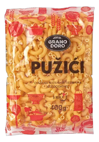 TESTENINA PUŽIĆI 400G GRANO DORO