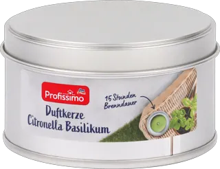 Profissimo sveća u met. kut. limun 1kom