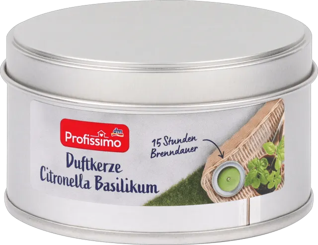 Profissimo sveća u met. kut. limun 1kom Profissimo