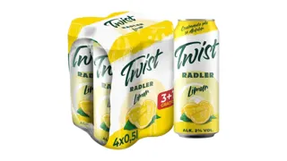 Pivo limun Twist lim.0.5l 3+1gratis