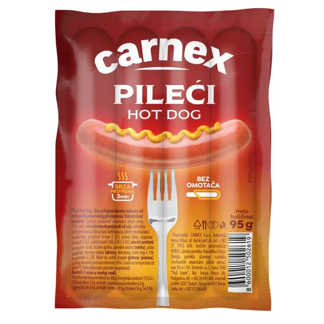 Pileci Hot-Dog 95g #10 Carnex CARNEX