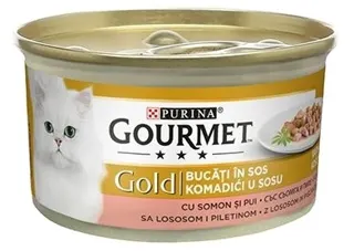 HRANA ZA MACKE GOURMET GOLD PILETINA&LOSOS 85gr