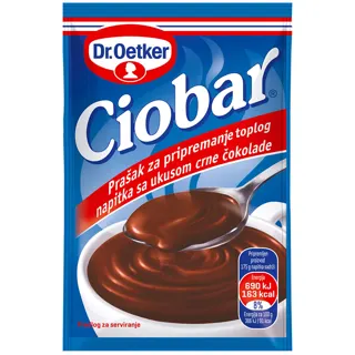Topla cokol.ukus crne cokol.Dr Oetker25g