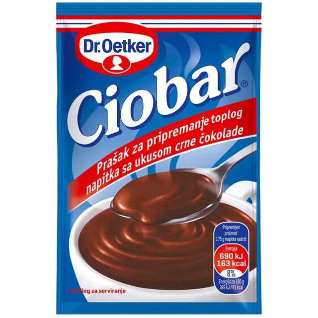 Topla cokol.ukus crne cokol.Dr Oetker25g Dr Oetker
