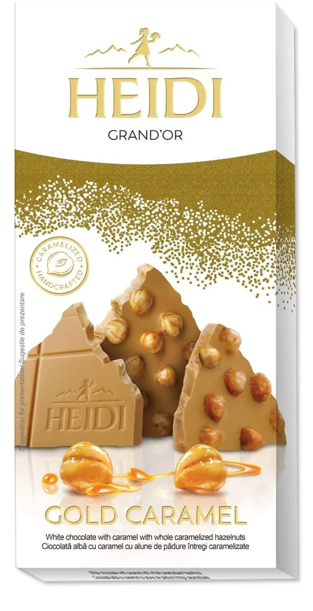 ČOKOLADA FIGURA GRAND'OR GOLD CARAMEL 100G HEIDI