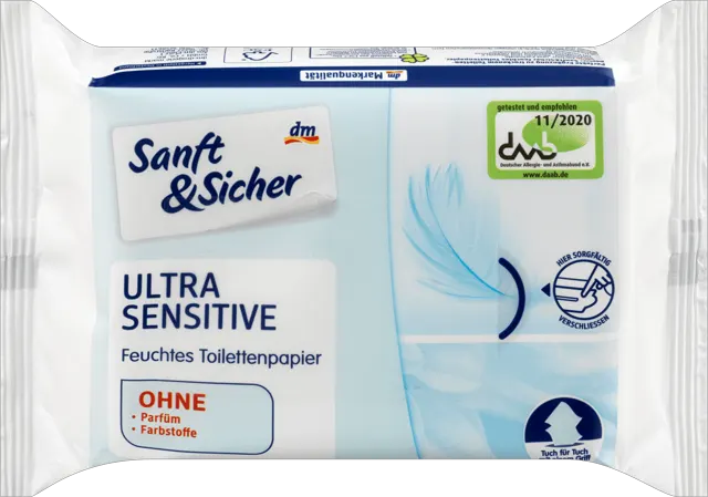 S&S vlažni to. papir U. Sensitiv 50/1 Sanft&Sicher