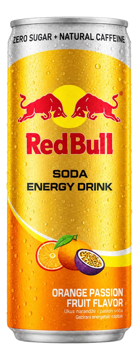RED BULL ENERGY SPARKLING POMORANDZA MARAKUJA 250ML RED BULL