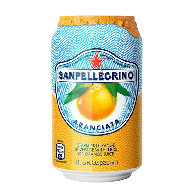 Gazirani sok pomorandza 0.33l CAN SAN PELLEGRINO