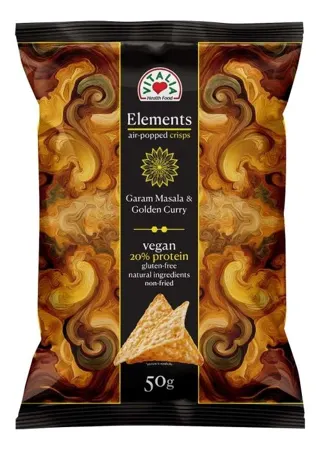 ČIPS EKSTRUDIRANI KARI & GARAM MASALA 50G VITALIA