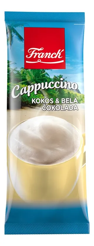 KAFA INSTANT CAPPUCCINO KOKOS I BELA ČOKOLADA 148GR FRANCK
