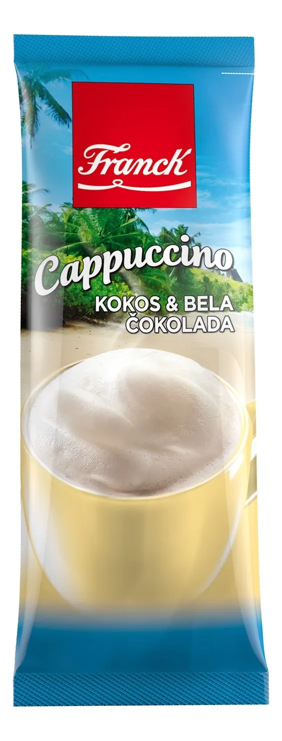KAFA INSTANT CAPPUCCINO KOKOS I BELA ČOKOLADA 148GR FRANCK FRANCK