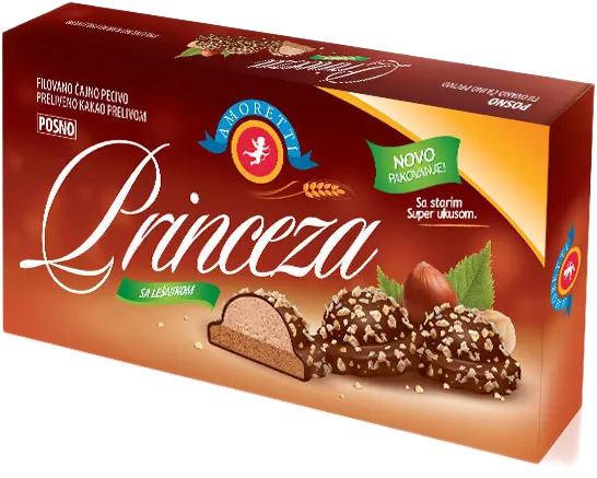 KEKS PRINCEZA SA LESNIKOM 150gr POSNO AMORETTI AMORETI