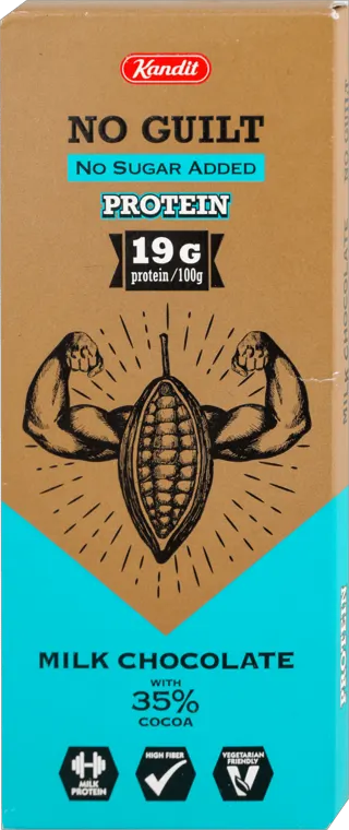 Kandit NO GUILT PROTEIN mlečna čoko.80g