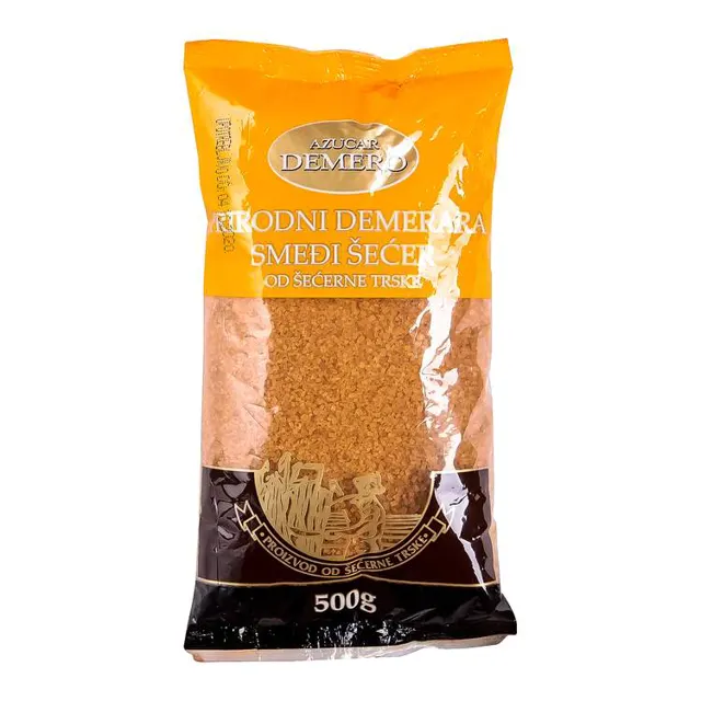 Secer smedji Demerara retro 500g Demerara