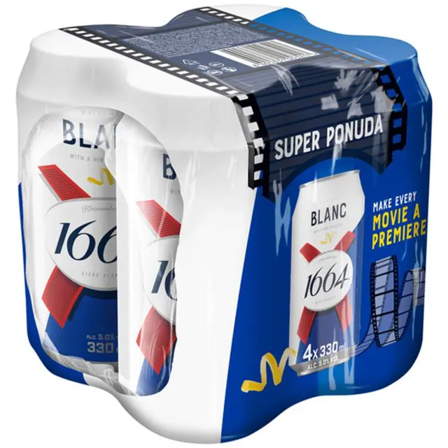 PIVO 1664 BLANC 4X0,33L CAN 1664