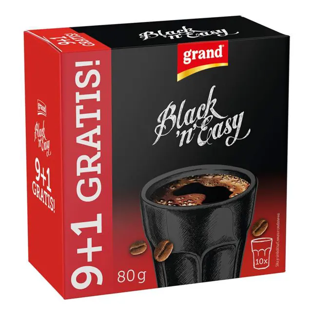 Kafa Black'n'Easy Grand 9+1gratis 8g Black&Easy