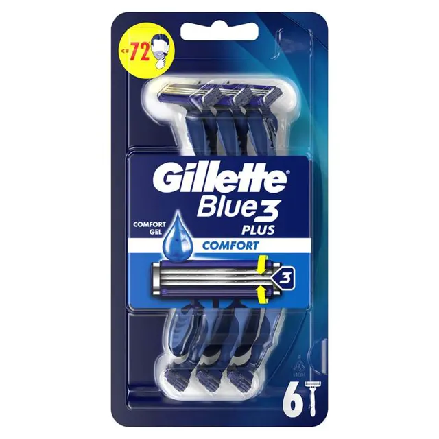 BRIJAČ JEDNOKRAT BLUE3 GILL 6/1 P&G 6 kom GILLETTE