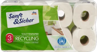 Sanft&Sicher recikl. toalet papir 8/1